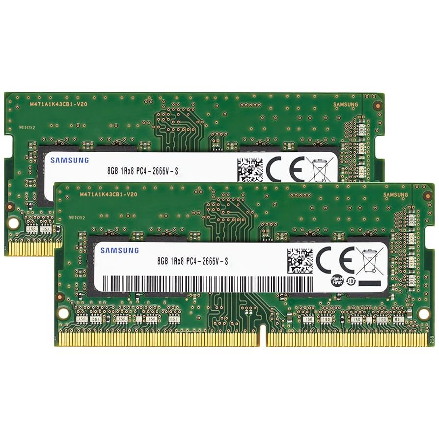 SAMSUNG - SAMSUNG DDR4 8GB☓2 16GB 2666MHz Samsung 16GB (2x8GB) DDR4 2666MHz PC4-21300 (PC4-2666V) CL19